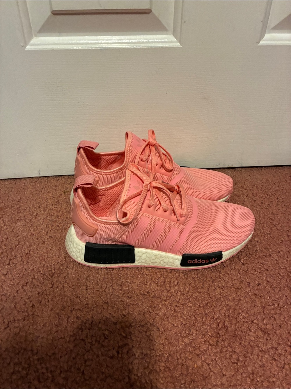 Women’s Adidas Athletic Sneakers - Breathable Lace-Up Pink colored Shoes, Size 8 - Picture 4 of 13